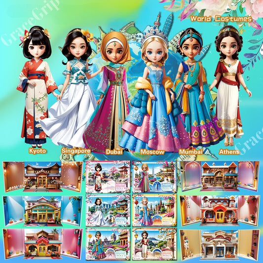 3D Magnetic Paper Dolls