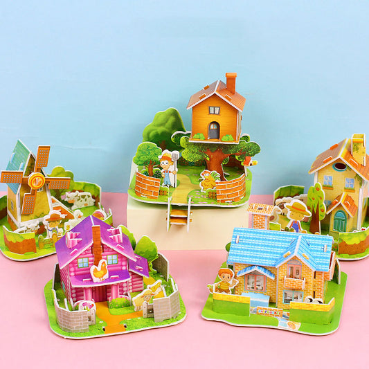 3D Farmhouse Puzzle Set