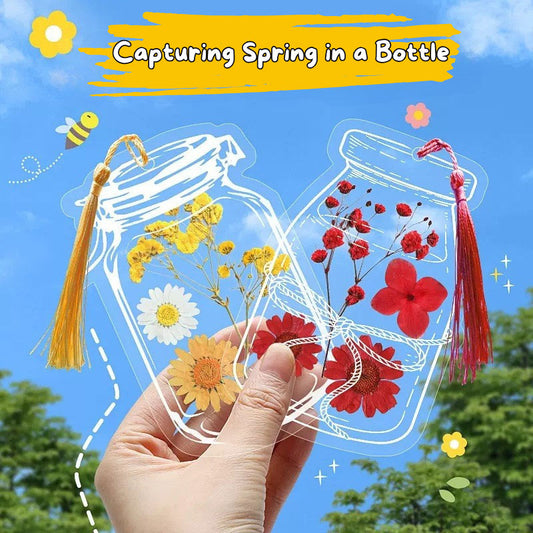 Capturing Spring in a Bottle – DIY Handmade Flower Bookmark Kit
