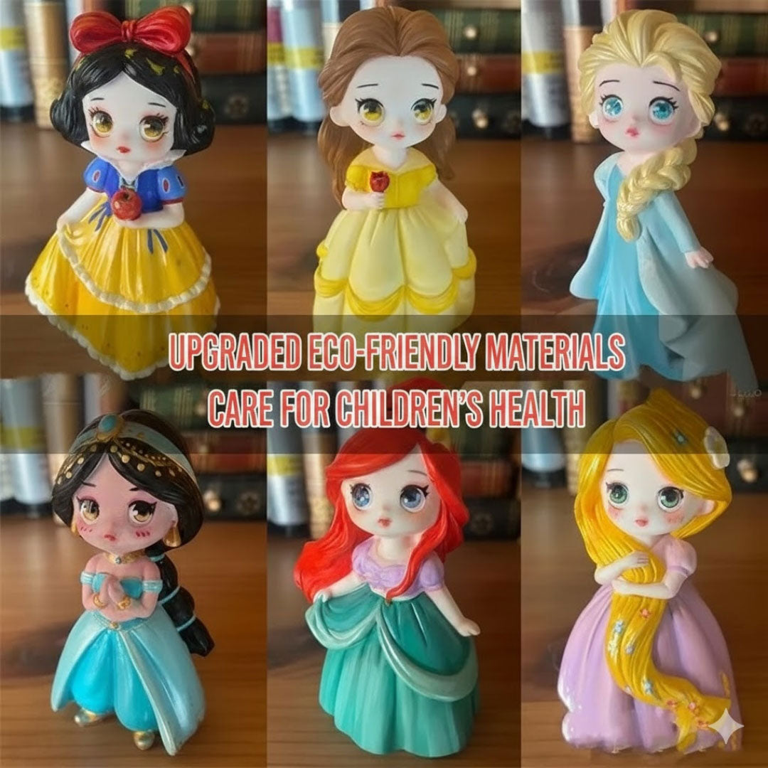DIY Princess Painting Kit – 6-Piece Fairytale Figurine Set