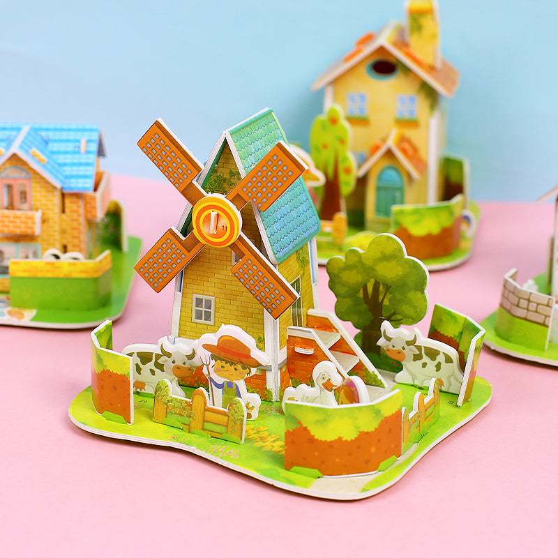 3D Farmhouse Puzzle Set