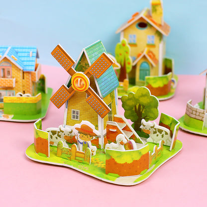 3D Farmhouse Puzzle Set