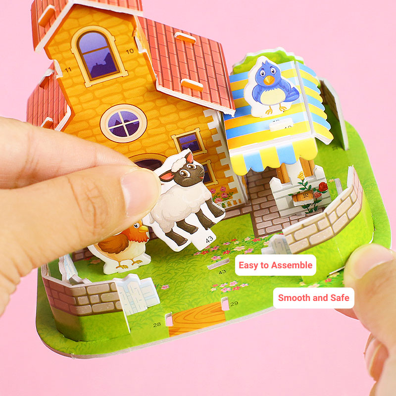 3D Farmhouse Puzzle Set