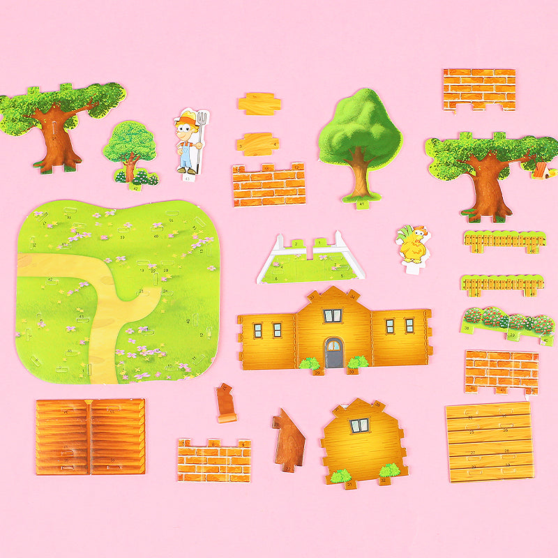 3D Farmhouse Puzzle Set