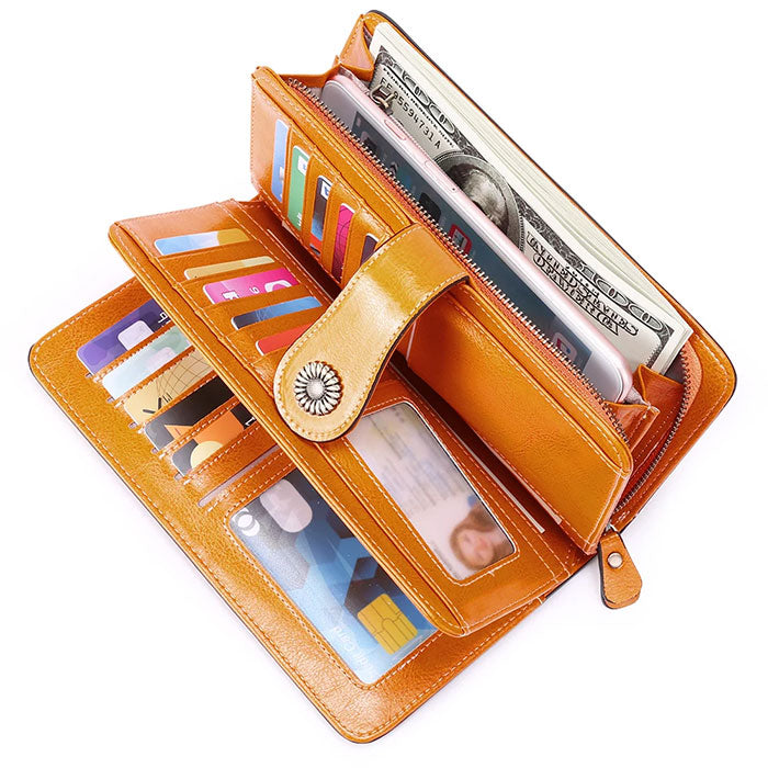 RFID LargeCapacity Women Wallet GraceGrip